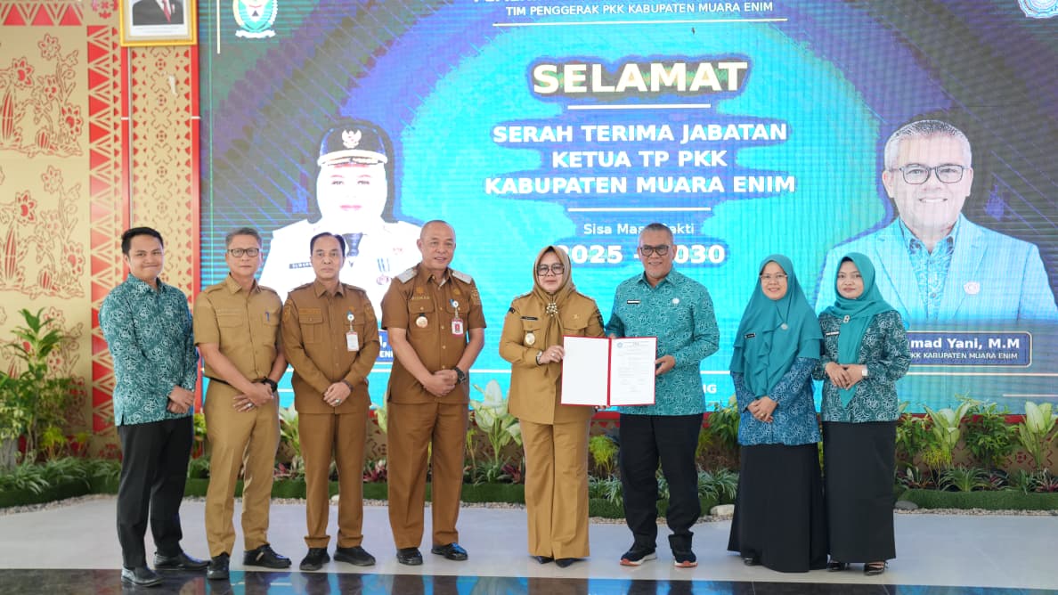 H. Ahmad Yani Resmi Jabat Plt. Ketua Tim Penggerak PKK Kabupaten Muara Enim Sisa Masa Bakti 2025-2030