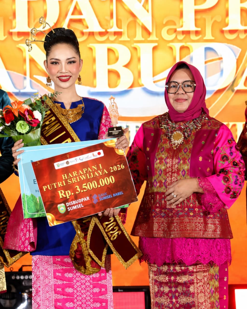 Tampil Memukau, Gadis Muara Enim ‘Zalika’ Raih Harapan I Putri Sriwijaya 2026