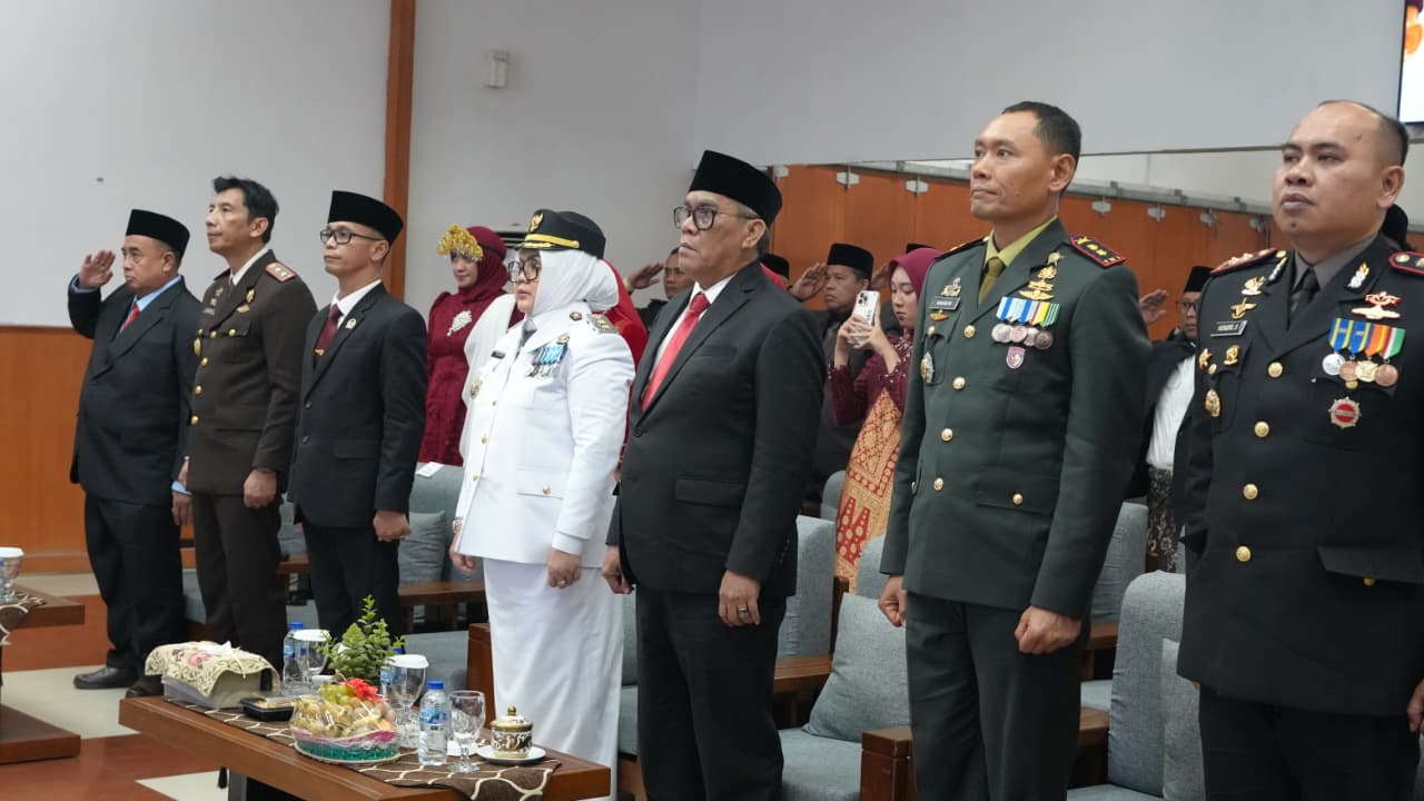Secara Daring, Peringatan Detik-Detik Proklamasi di Muara Enim Berlangsung Khidmat