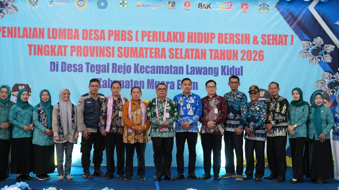 Tegal Rejo Targetkan Juara 1 Lomba PHBS Tingkat Provinsi Sumatera Selatan 2026